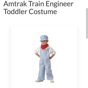 Amtrak train engineer costume size 4-6T